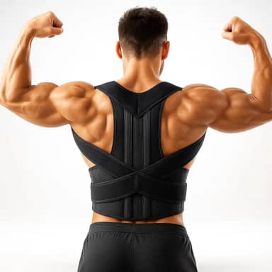 Colete Corretor Postural Ortopédico Unissex Ajustável Premium - Alívio de Dores nas Costas, Lombar e Pescoço, Com Cinta e Suporte para Clavícula, Conforto e Estilo (Grande)