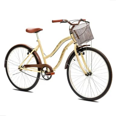 Bicicleta Aro 26 Feminina Retrô Tridal Beach com Freios V-Brake