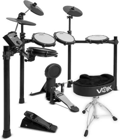 Bateria Eletrônica Profissional Midi Voik BOOST-700 Com Banco