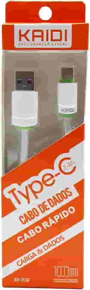 Cabo De Carregamento E Dados Celular Usb Tipo-C Carga Rápida 1Mt Kaidi KD-TC30