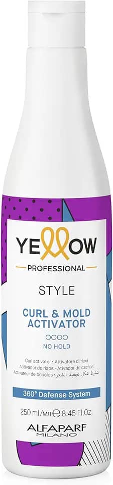 Yellow Professional Yellow Style Curl&Mold Activator - Ativador De Cachos - Define Mechas De Forma Natural - Qualidade Profissional De Salão 250Ml
