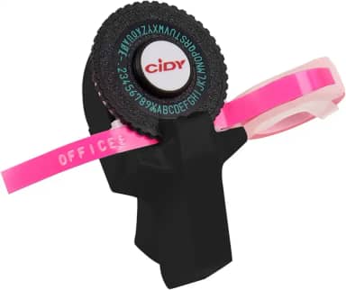 Mini Criador de etiquetas manual portátil DIY Impressora de etiquetas de gravação em 3D Máquina de escrever com plástico PVC 9mm Fitas de etiquetas Máquina de rotulação