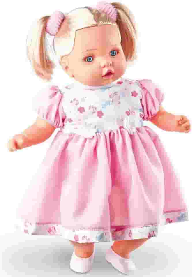 Boneca Angelina Loira 62 Frases 48cm.