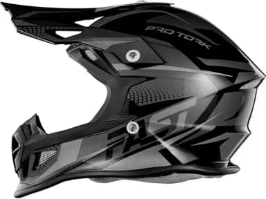 Capacete Motocross Fast Tech Limited Edition 62 Preto/Cinza 62