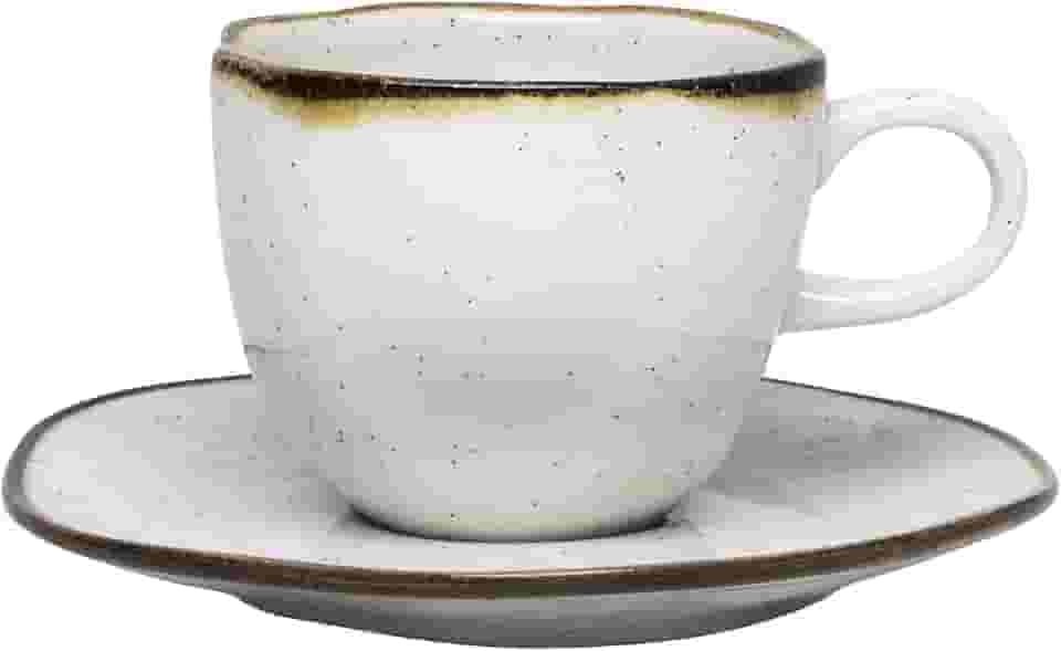 Conjunto de 6 Xícaras de Chá grandes 220 ml com pires Ryo Maresias