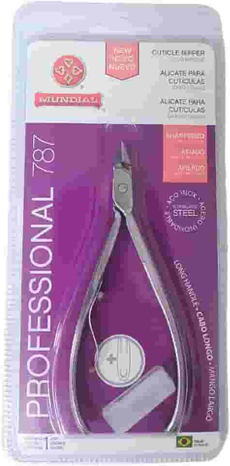 Alicate de Cutícula Mundial Inox Profissional Cabo longo 787