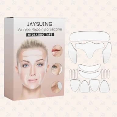 Fitas de Lifting Facial Antirrugas, Colágeno e Essência de Rosa, Efeito Imediato, Uso Noturno