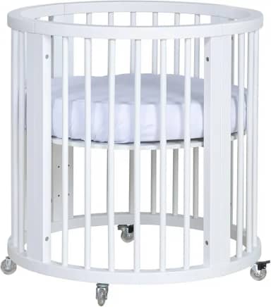 Berço Evolutivo 4 Em1 em Madeira Maciça Crescer Branco