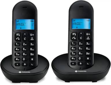 TELEFONE SEM FIO COM IDENTIFICADOR DE CHAMADAS E VIVA VOZ MT150-2 PRETO - 2 APARELHOS – MOTOROLA