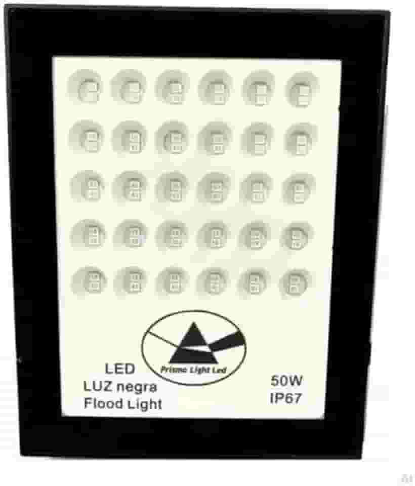 Refletor Uv 50w Luz Negra Dj Festas Baladas Efeito Neon prova dagua ip66