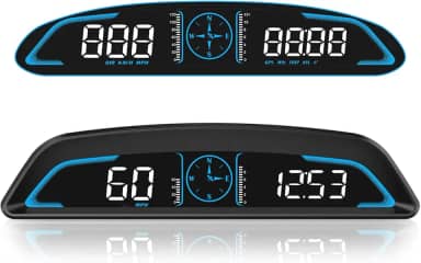 SinoTrack Velocímetro Gps Digital Universal Heads Up Display para Carro Grande Display Lcd de 5,5' Hud com Velocidade Mph Alerta de Condução Fatigado Medidor de Viagem de Alarme de Excesso de Velocida