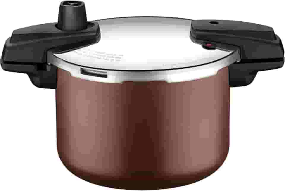 Panela De Pressão Tramontina Arizona Induction Em Alumínio Com Revestimento Interno E Externo Em Antiaderente Starflon Max Mocaccino 20 Cm 4,5 L