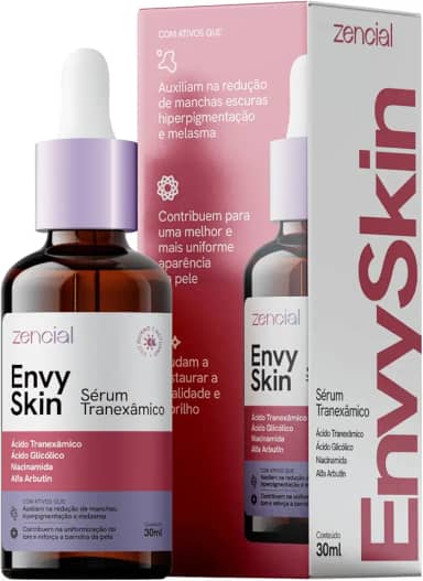 Sérum Clareador Zencial – Ácido Tranexâmico + Niacinamida, Tratamento Anti‑Melasma, Marcas de Acne e Hiperpigmentação – Fórmula Potente para Pele Oleosa/Acneica