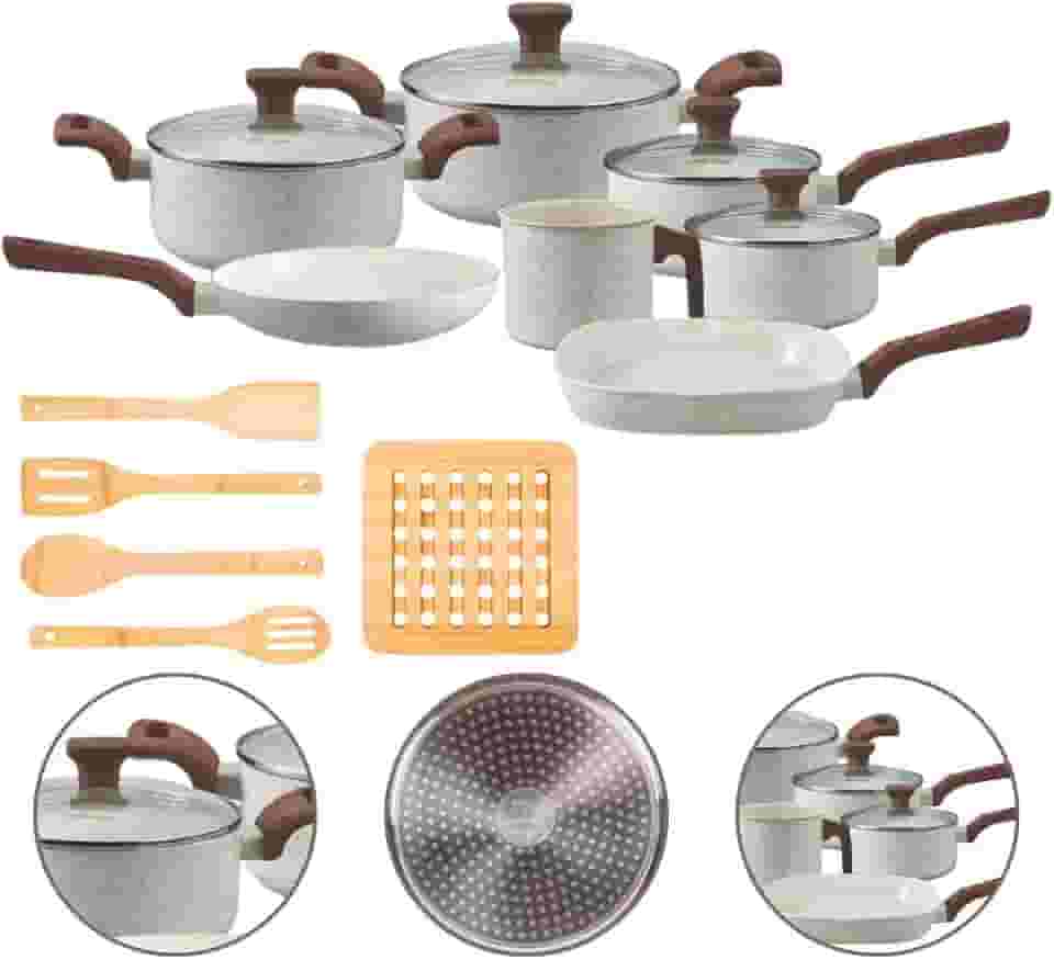 Jogo De Panelas Indução Style Cook 12 Peças Marmól Mimo