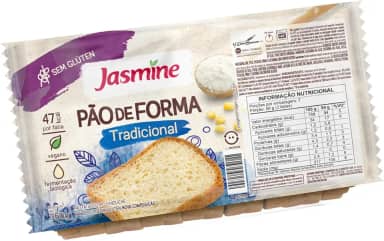 Jasmine Pão de Forma Tradicional Sem Glúten 350g