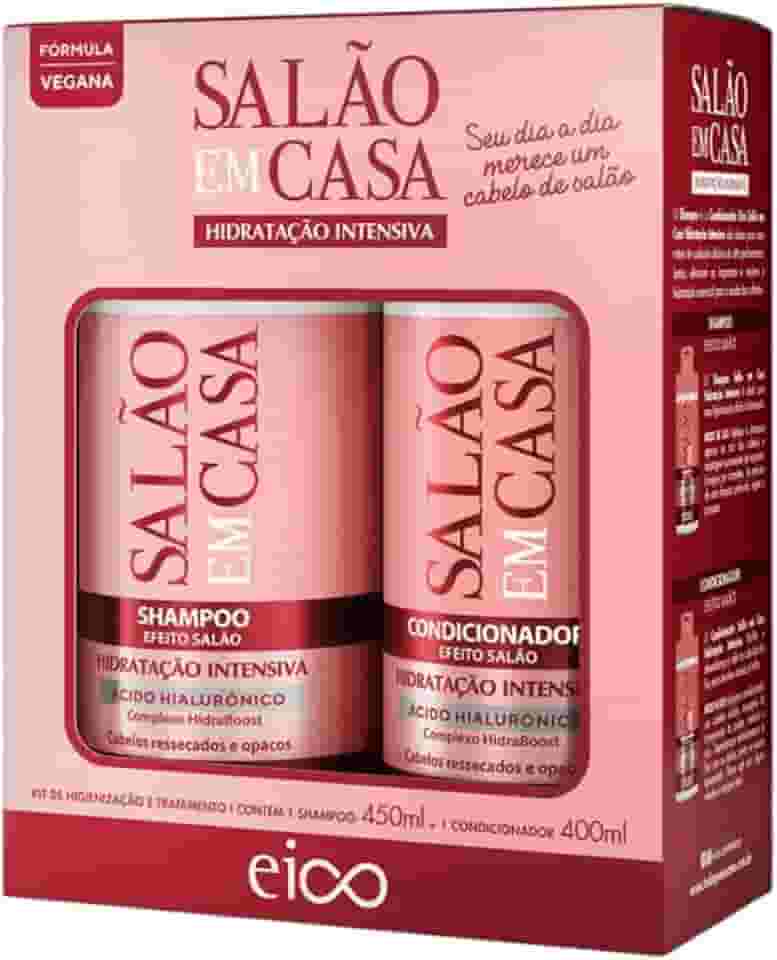 Eico Kit Salão em Casa Hidratação Intensiva Shampoo 450ml + Condicionador 400ml