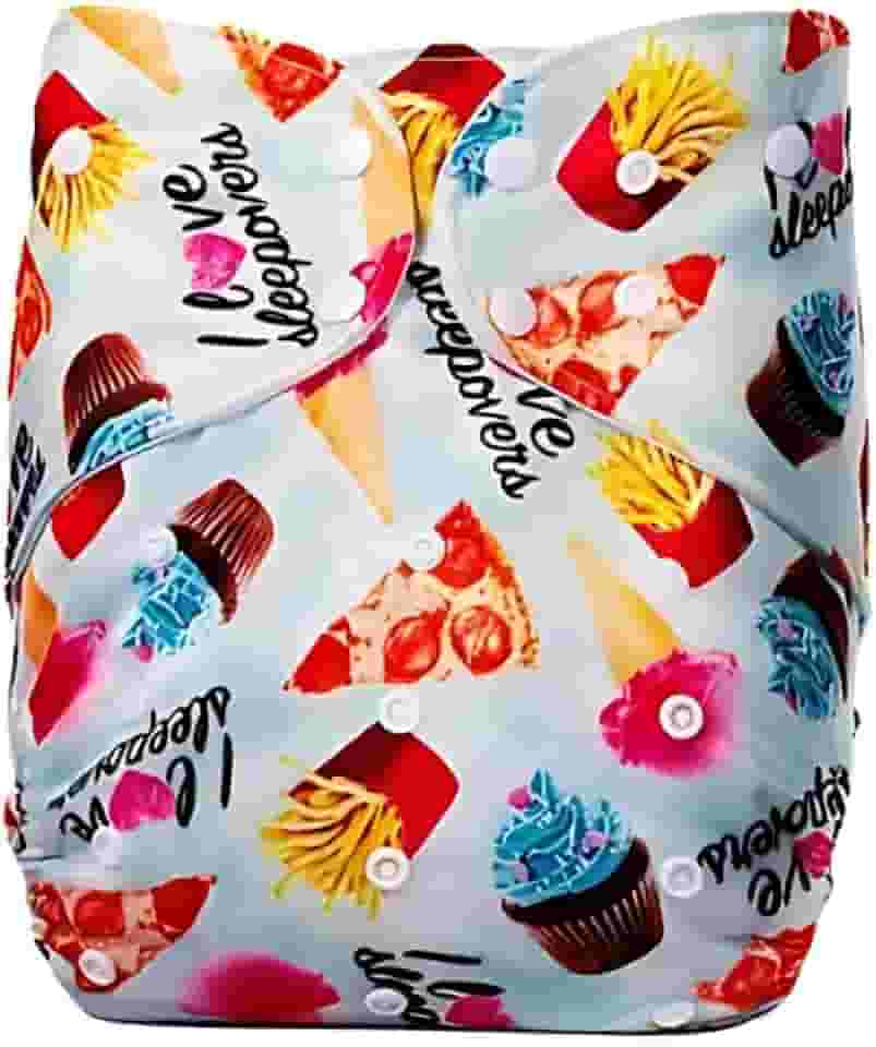 Fralda Ecológica Reutilizável Criança 30kg a 48kg Guloseimas Uso diário, praia e piscina Upetergowa