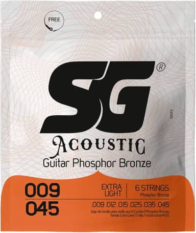 Encordoamento 009 SG Bronze Fósforo para Violão