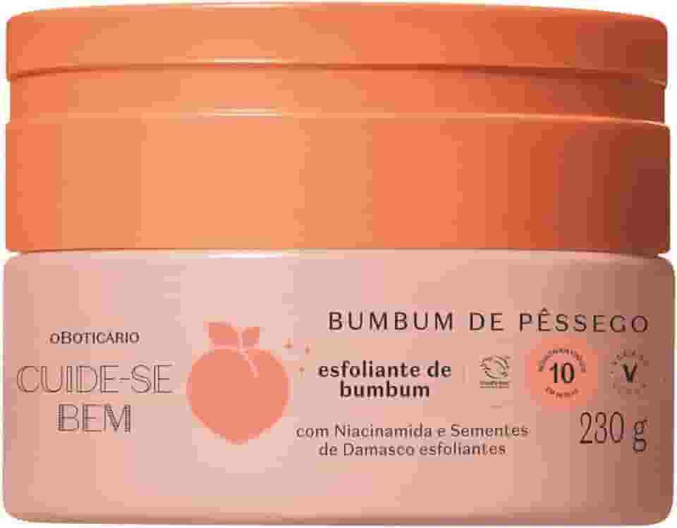 O Boticário, O BOTICARIO CUIDE-SE BEM PESSEGURA CREME ESFOLIANTE 230g