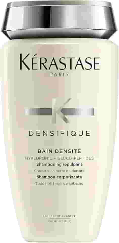 Kérastase Densifique Bain Densité Shampoo, Para Cabelos Finos e Ralos, Aporta Densidade e Volume, com Ácido Hialurônico e Ceramidas, 250ml