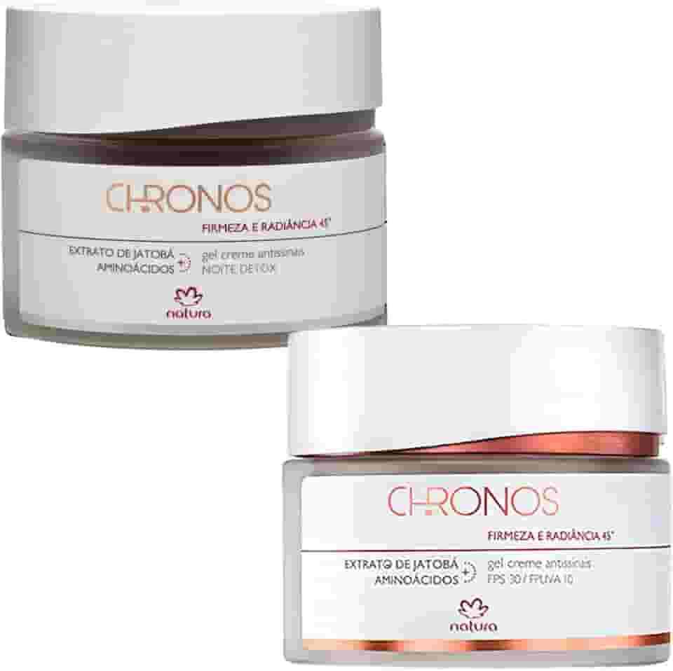 kit Gel creme Antissinais Natura chronos 45+ dia e noite 40g…