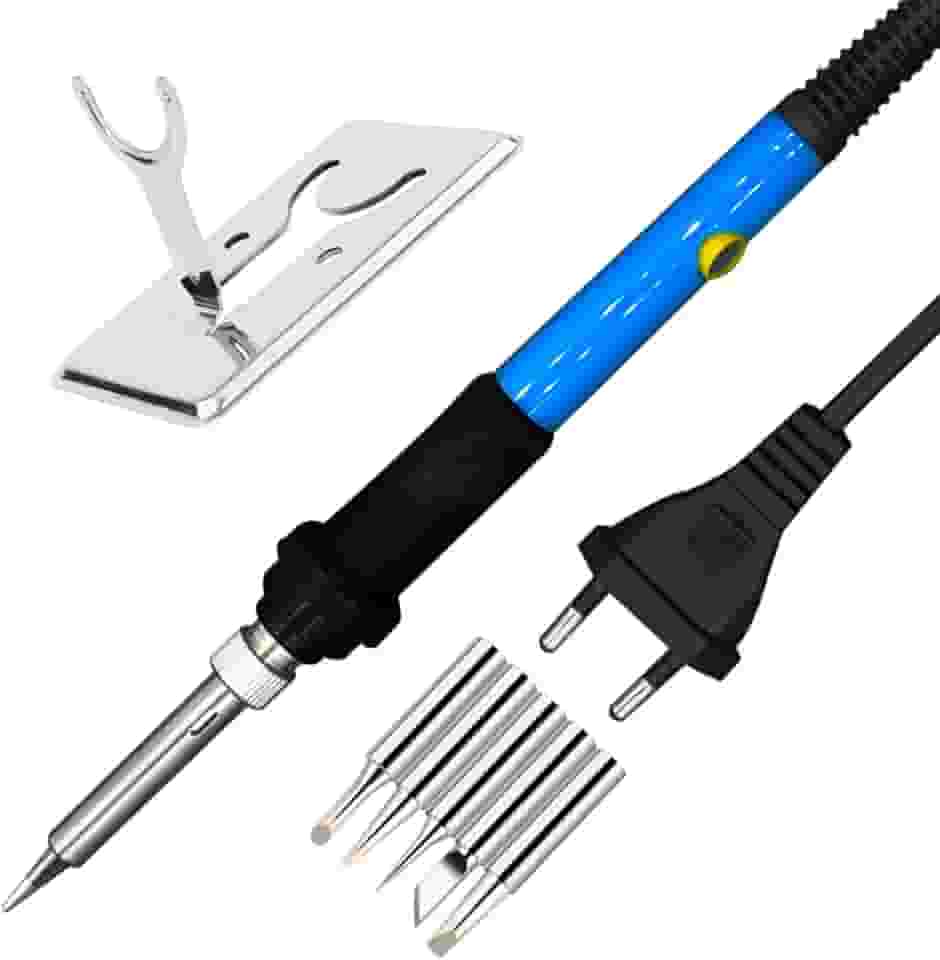 Ferro de Solda 60w Ajustável Caneta Profissional com 6 Pontas e Regulagem de Temperatura (220, Volts)