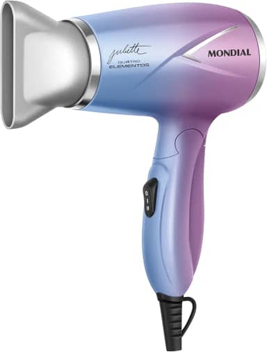 MONDIAL Secador de Cabelo By Juliette, Azul/Rosa, 1200W, Bivolt - SCT-JU-03