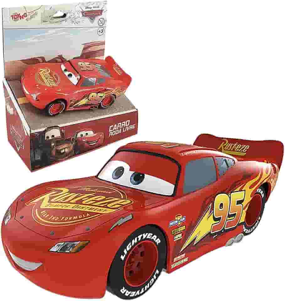 Carro Relâmpago Mcqueen Toyng roda livre 13cm Original Presente Brinquedo
