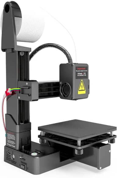 Impressora Mini 3D FDM, Impressora 3D Multiplexadora da Divisão de Frequência,Impressora 3D Totalmente Montada para Iniciantes,Impressão de Alta Precisão Com PLA