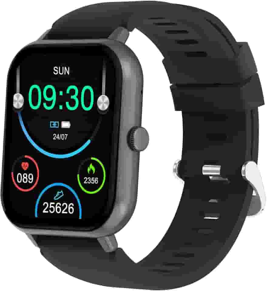 SmartWatch, relogio smartwatch feminino com 1.83' Ecrã tátil, à prova d'água IP68, Recebimento de Notificações, relogio smartwatch masculino com 100+ Modos Esportivos Faz e Recebe Ligações (preto)