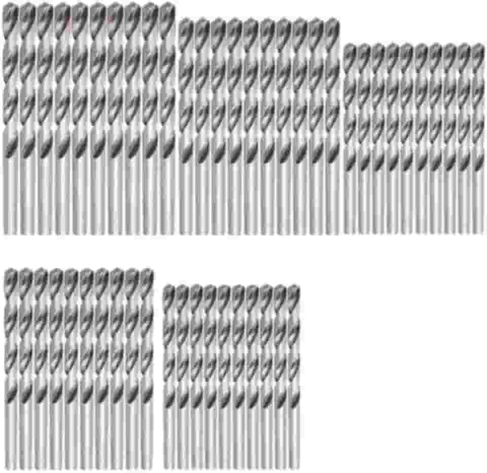 JOGO COM 50 BROCAS ACO RAPIDO 1, 1,5, 2, 2,5 E 3 MM