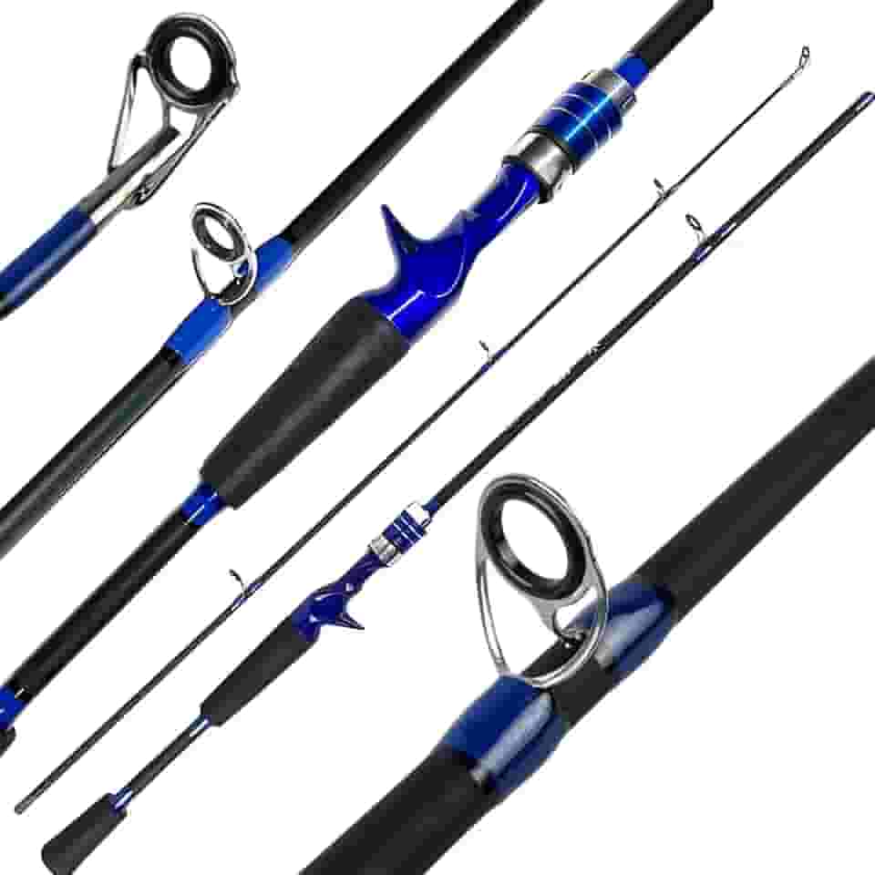 MARURI, VARA PARA CARRETILHA CMIK EM CARBONO AZUL 6'0' (1,80M) 15-35LB - 2 PARTES