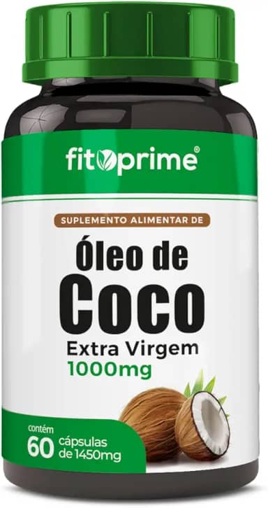 Óleo de Coco Extra Virgem 60 Cápsulas 1000mg
