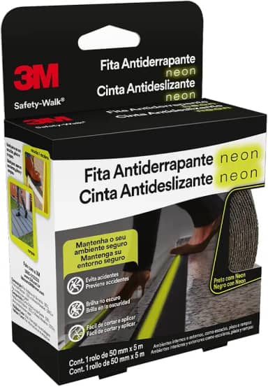 3M, Safety-Walk, Fita Antiderrapante, Neon, 50mm x 5m