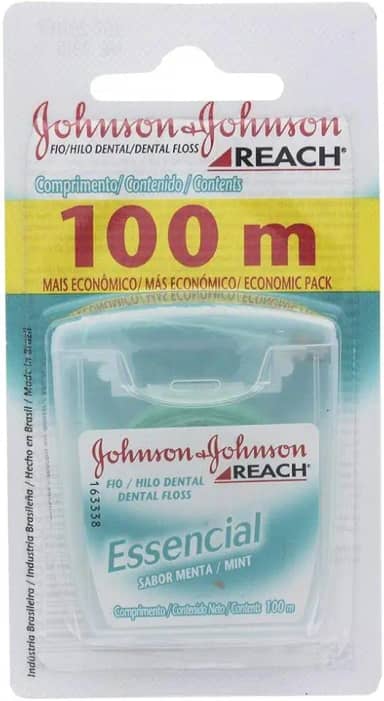 Johnson's Reach Fio Dental Essencial Menta, 100m
