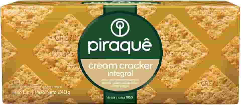 Biscoito Cream Cracker Integral Piraquê Pacote 240g