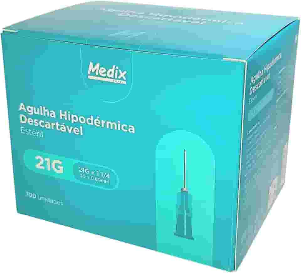 AGULHA 30 X 0,80 CAIXA COM 100 UNIDADES - MARCA MEDIX