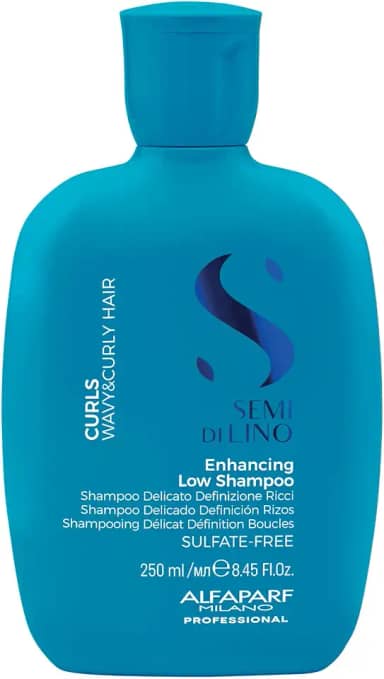 Alfaparf Milano Semi Di Lino Curls Shampoo - Para cabelos cacheados e ondulados - Hidrata, nutre e reduz o frizz - Protege contra a umidade - Fórmula vegana – Qualidade profissional de salão 250ml