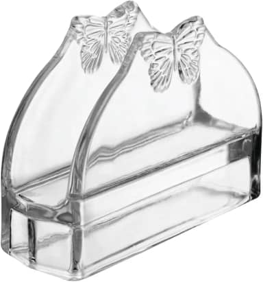 WOLFF - Porta Guardanapos de Vidro Butterfly 13cm x 4cm x 9cm