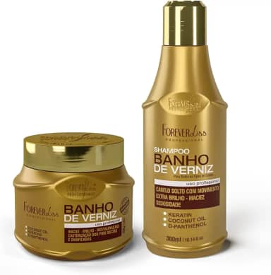 Forever Liss Forever Kit Sh 300Ml+Masc 250G Banho De Verniz