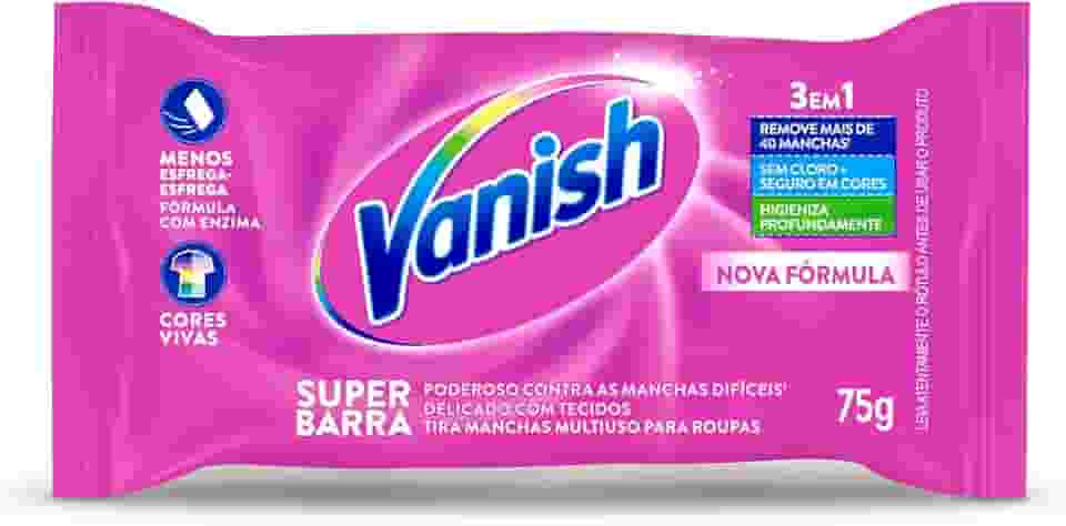 Vanish Tira Manchas Em Barra 75G Para Roupas Coloridas