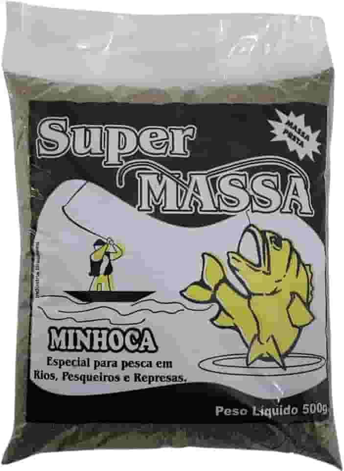 Kit 2 Massa De Pesca Isca Em Pó Sabor Minhoca Carnívoros 500g