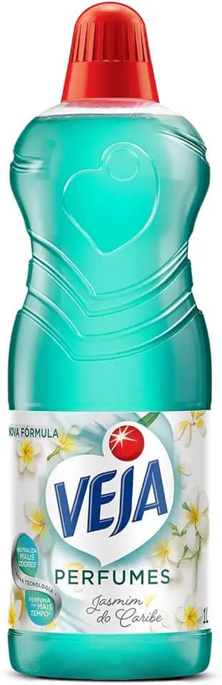 Veja Limpador Perfumado Jasmin Do Caribe - 1L Azul