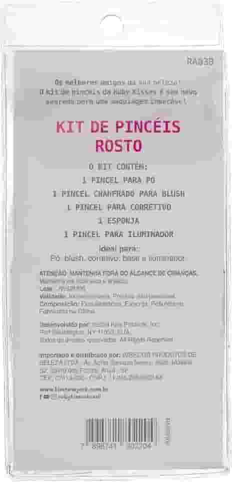 Kit de Pincéis Rosto - Ruby Kisses