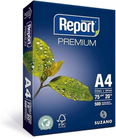 Papel Sulfite A4 Suzano Report Premium 500 folhas