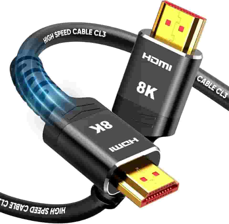 Cabo HDMI 8K Ultra HD 1,5m – 48Gbps 8K/60Hz, 4K/120Hz, HDR, VRR Compatível com TV, Monitor, Projetor, PC e Consoles