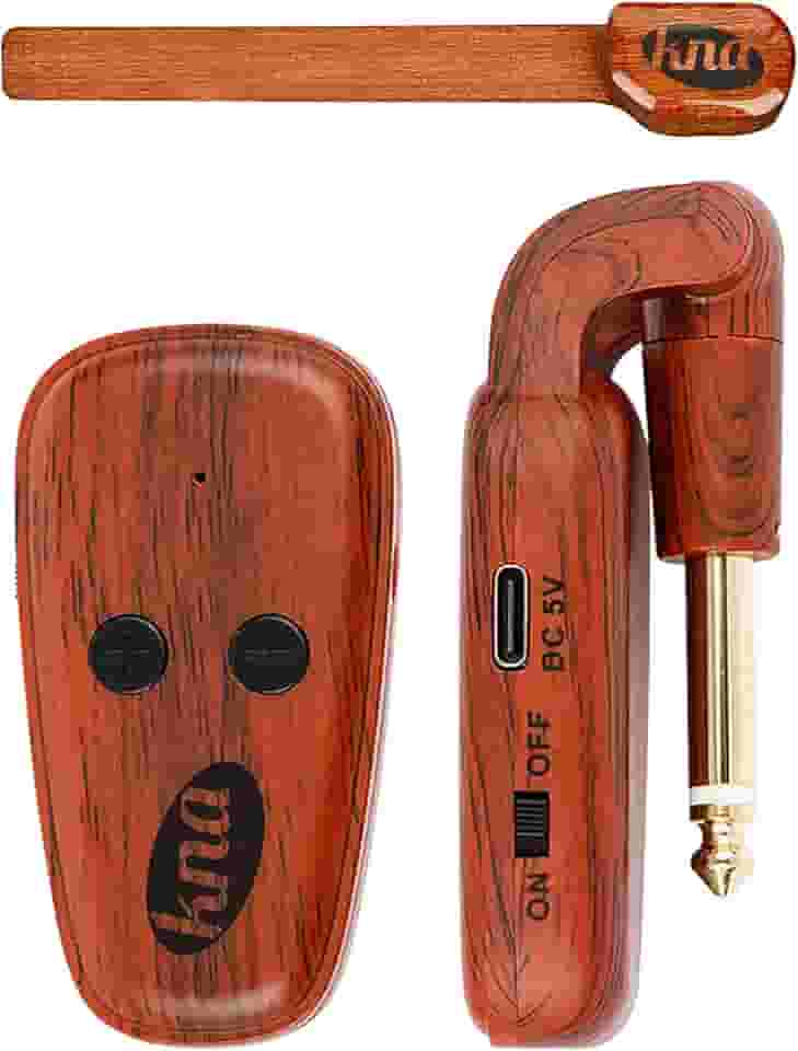 KNA Captador Piezo sem fio NG-Wi para violão de cordas de nylon, clássico, flamenco, controle de volume, alcance de 50 m, latência ultrabaixa, fácil instalação, som profissional para performance ao