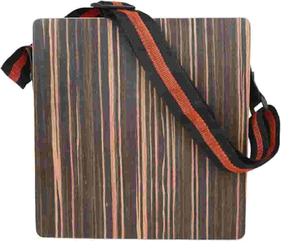 Asixxsix Cajon portátil de ébano, instrumento de percussão ideal para adultos, iniciantes, prática diária, apresentações ao vivo e gravações musicais.