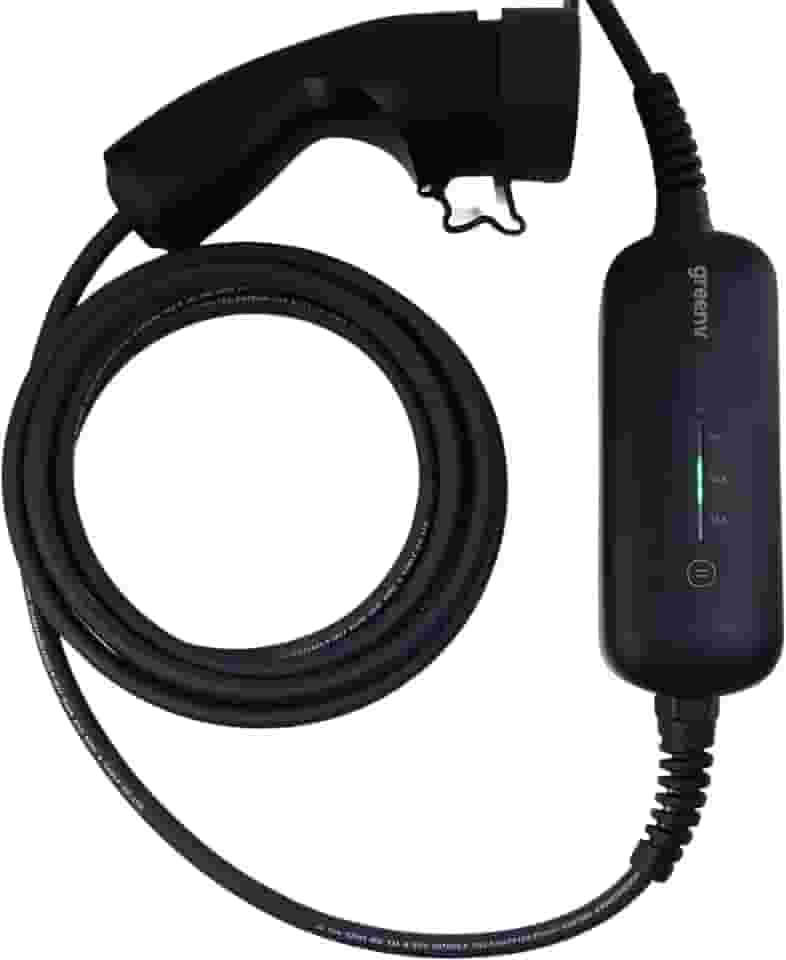 Carregador Portátil Para Carro Elétrico 3,6 kW Bivolt, BYD GWM Volvo Cabo de 5 metros IP66 resistente a água e a poeira, compatível Todos os Veículos 100-240V