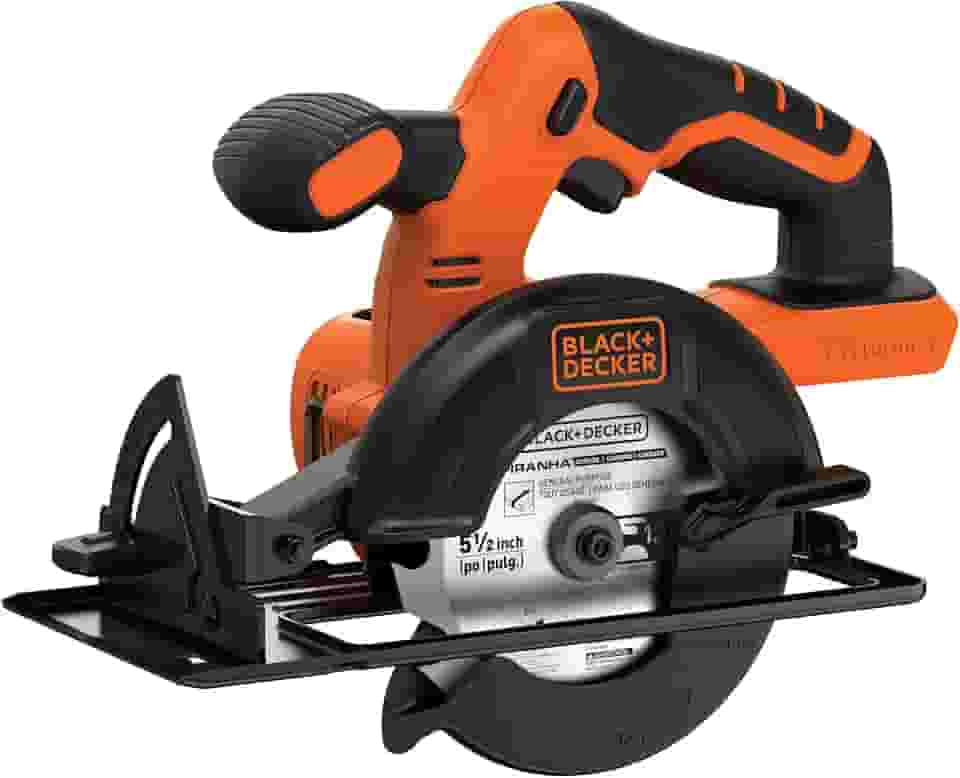 BLACK+DECKER Serra circular sem fio 20V MAX 5-1/2 polegadas, apenas ferramenta (BDCCS20B)